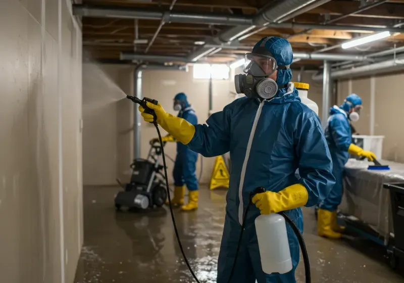 Basement Sanitization and Antimicrobial Treatment process in Lebanon County, PA